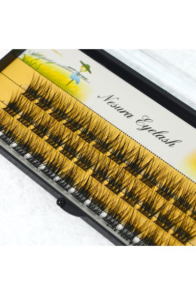 Choice 16mm C QSTY 36 Cluster Eyelashes Extension 50D Segmented Soft Natural Thick Mink Eyelash Grafting Fa