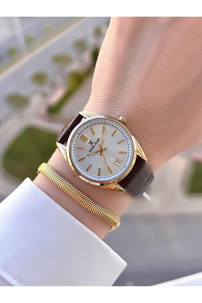 Daniel Klein Retro Vintage Serial Leather Cord Water Resistant Women Wrist Watch+Bracelet Bdk.13770.3