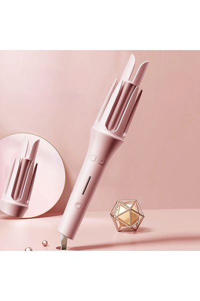 Choice US Pink Automatic Hair Curler 32MM Auto Rotating Ceramic Hair Roller Professional Curling Iron Curli