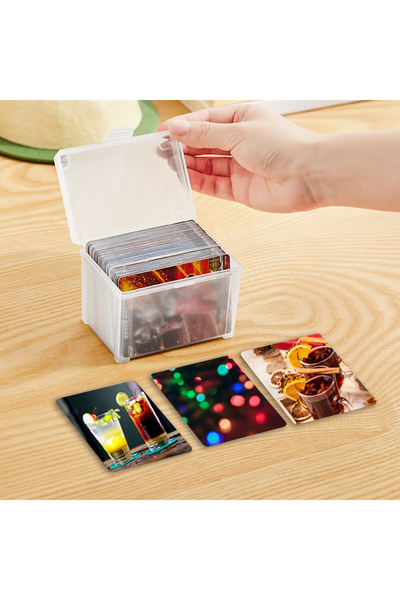 Choice حافظة بلاستيكية شفافة لتخزين صور الأيدولز وألبومات الكيبوب وبطاقات الص...