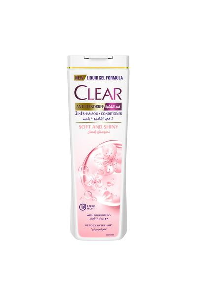 Clear Women's Soft & Shiny Anti-Dandruff Shampoo 400 ml