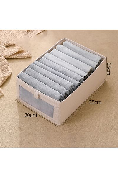 Choice M 1PC Fabric Window Cotton Linen Storage Box Wardrobe Storage And Arrangement Large Clothing Storag.