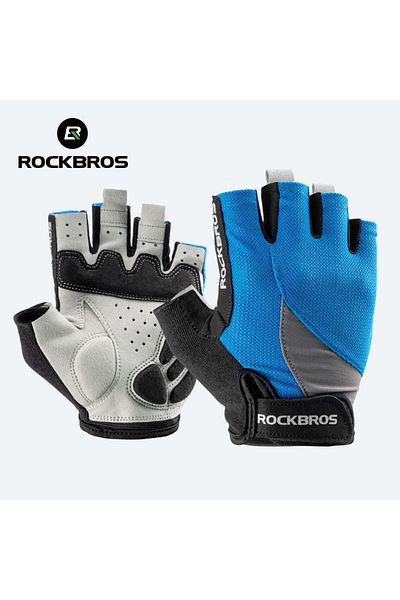 Choice L S030BL ROCKBROS Half Finger Bike Gloves MTB Road Spring Summer Breathable Shorts Bicycle Gloves Me