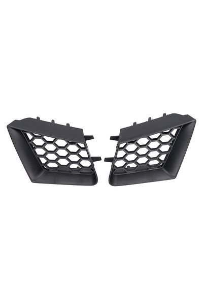 Choice Black 2pcs Car Front Bumper Upper Grille Matte Black Replacement For Seat Ibiza Type 6L 2002-2009 Co