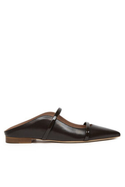 Malone Souliers Șlapi de damă maro MALONE SOULIERS-MAUREEN FLAT 330 EBONY/EBONY