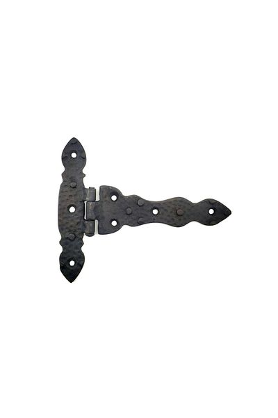 Easy Tedarik Antique Style Decorative Brass Tail Button Hinge No2 - 138X167 Mm, Oxide