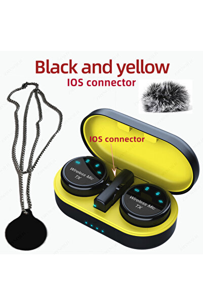 Choice ميكروفون لافالير لاسلكي مغناطيسي جديد من IOS-BY، قلادات عازلة للضوضاء،...