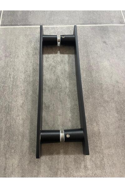 ANKARİN Duşakabin Siyah Metal Kulp İç Dış (Tek Kapı) Cam Kabin Kulbu (Delik M...