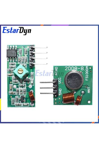 Estardyn ASK 433Mhz RF Wireless Transmitter Module and Receiver Kit 5V DC For Arduino Raspberry P...