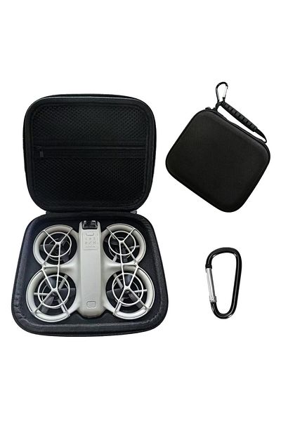 ERIKOLE Black Carrying Case for DJI Neo, Portable Travel Storage Bag for DJI Neo Drone and Batteries Accesso