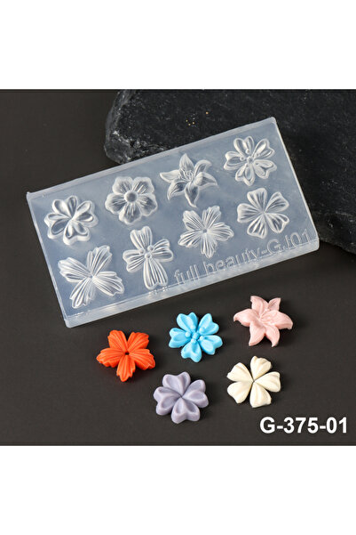 Choice قالب أظافر سيليكون على شكل بتلات زهور الربيع G-375-01، تصميم زهور الزن...