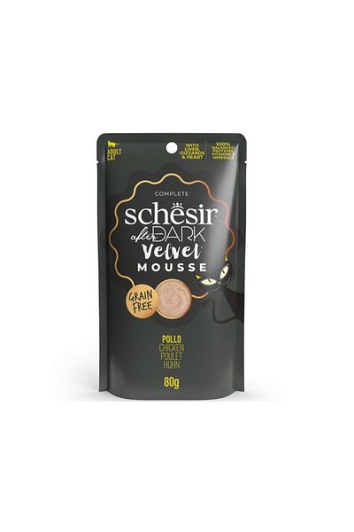 Schesir New After Dark Velvet Mousse Cat Chicken 80g Pouch