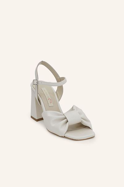 MARCATELLI Satin Sapphire Bridal Shoes