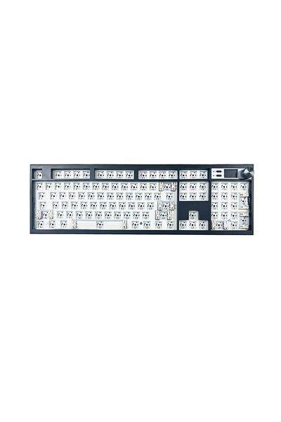 Choice black GMK104 Mechanical Keyboard Kit Three Mode Gaming Keyboard Hot Swap Backlit Gasket Structure T