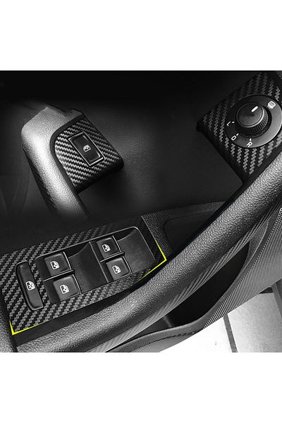 AOSRRUN For Skoda Octavia 2015 2016 2017 2018 2019 A7 Car Carbon Fiber Styling Lifting Panel Protective S...