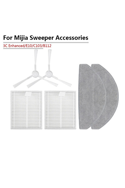 Choice ٦ قطع غيار وملحقات للمكنسة الكهربائية الروبوتية E10 E10C E12 B112 / Mi...