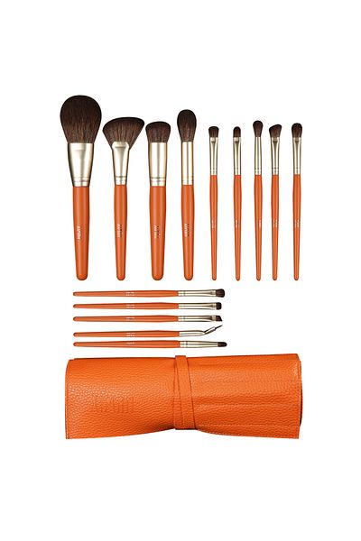 ETG Imitation squirrel hair water-based paint makeup brush set of 14 brushes