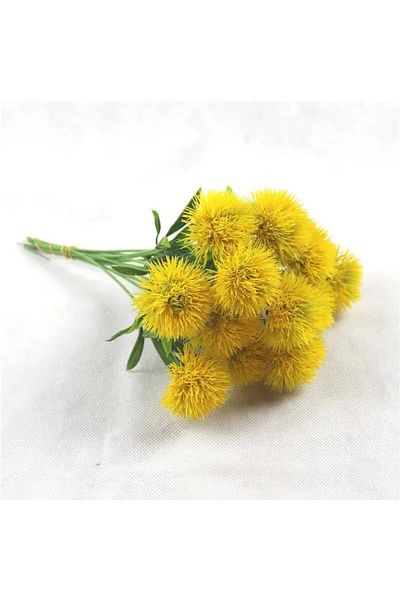 Choice 3pcs Yellow 3/7pcs Artificial Bouquet Of Dandelion Flowers Living Room Decoration Outdoor Garden Flo