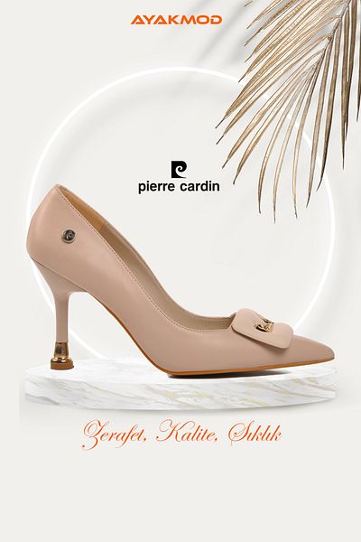Pierre Cardin Pc-54029 Cream Women's Heeled Shoes