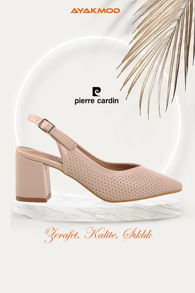 Pierre Cardin Cream Women's Open Back Evening Dress Shoes Pc-54727 Z