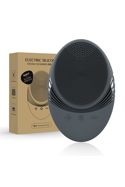 Choice JMY-103-H Electric soft silicone cleansing brush, sonic vibration for deep cleaning, gentle exfoliat