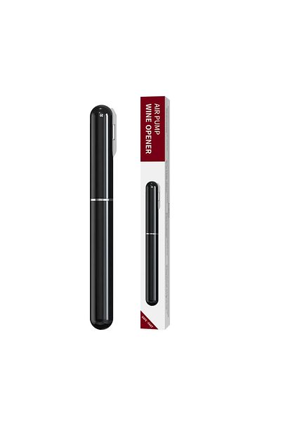 Choice Pen Black Safety Air Pump Wine Bottle Opener with Foil Cutter Wine Corkscrew Stainless Steel Pin Win