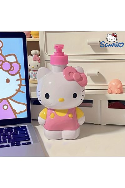 Choice Hello Kitty Sanrio Hello Kitty Soap Bottle Cartoon Kt Model Shower Gel Refill Press Bottle Cartoon C