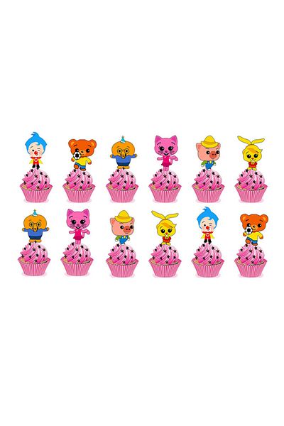 Choice 1pc Big Cake Topper Magician Clown Circus Cake Topper Party Decoration Supplies Kids Favor
