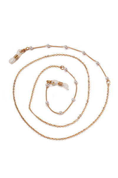 Choice1 سلاسل نظارات شمسية سوداء للنساء مصنوعة من الأكريليك واللؤلؤ والكريستا...