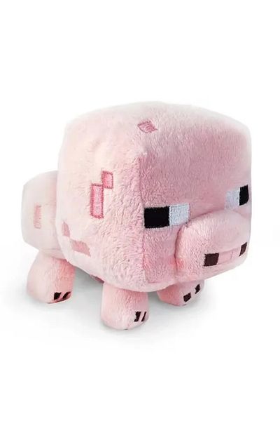Choice 16cm Game MC Baby Pig Plush Stuffed Toys Wolf Ocelot Baby Pig Enderman Plush Soft Animals Toy Doll f