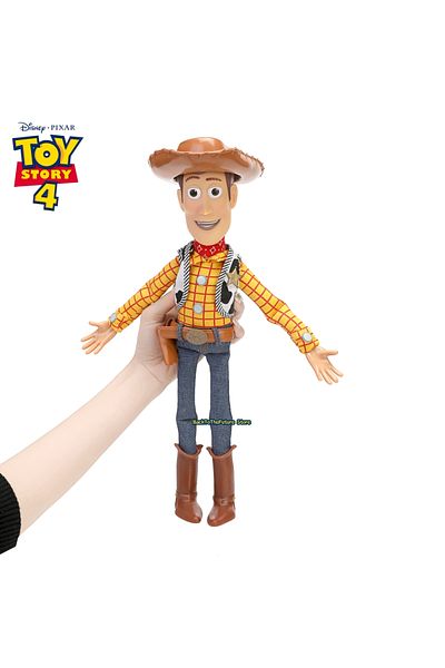 Disney WHITE Disney Toy Story 4 Talking Woody Jessie Action Figures Anime Decoration Collection Speak Sound