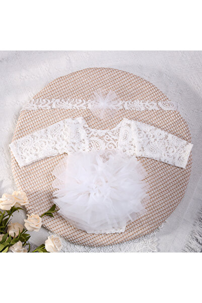 Choice 0-1Month WHITE Ylsteed 2 Pieces Set Dusty Pink Newborn Lace Romper for...
