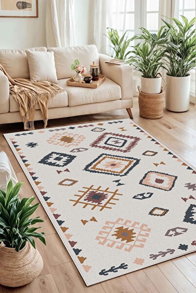 Evimle Makinede yıkanabilir kaymaz taban leke tutmaz mutfak halısı salon halı...