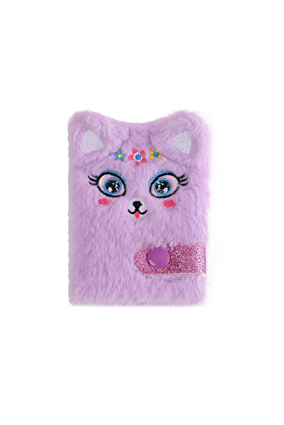 Choice دفتر ملاحظات صغير من القطيفة على شكل ثعلب أرجواني A7، دفتر يوميات على ...