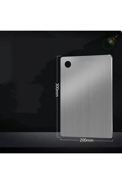 Choice 30x20cm Stainless Steel Thickened Cutting Board Antibacterial Mildew-proof Kneading Dough Board Kitc