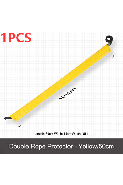 Choice 1 قطعة صفراء 50 سم 1-3 قطع 50 سم غطاء واقٍ لحبل التسلق خفيف الوزن من م...
