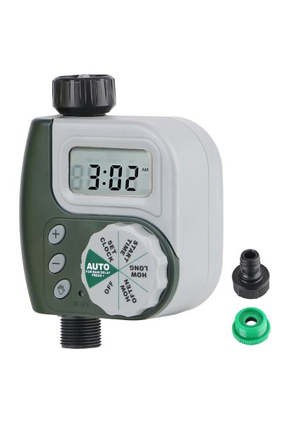 Choice Gray Digital Clock Irrigation Timer Dial Controller Garden Watering Timer Intelligent LCD Screen Mul