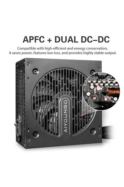 Choice Eu Plug 750w Aigo At Atx Power Supply Pc 550w 650w 750w Competitive Game Gamer 80plus100-240v Full V