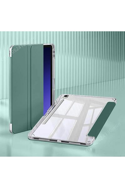 Choice جراب A9 Plus 11 بوصة باللون الأخضر الداكن لجهاز Samsung Tab S7 S8 S9 11 FE 10.9 Plus S10 12.4 بوصة جراب مغناطيسي ذكي