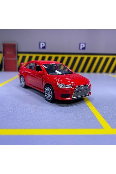 TRUST STORE Lancer Evo X 1/36 Scale Welly Diecast Metal Model Car Toy Car Pull Drop Red