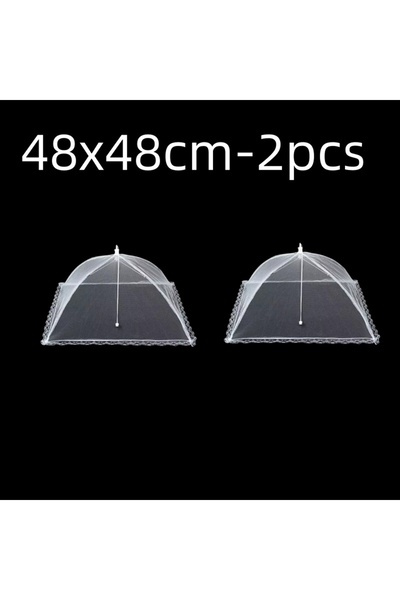 Choice4 18inch 48x48cm 2pcs Foldable Food Mesh Cover Fly Anti Mosquito Pop-Up...