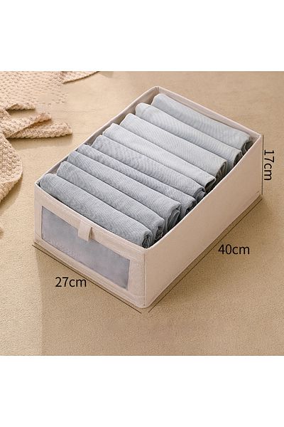 Choice L 1PC Fabric Window Cotton Linen Storage Box Wardrobe Storage And Arrangement Large Clothing Storag.