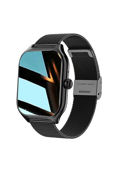 LAXASFIT Black ML LAXASFIT Smart Watch Men Women Sports Fitness Watch Bluetooth Talk Android Phone Digital Mu