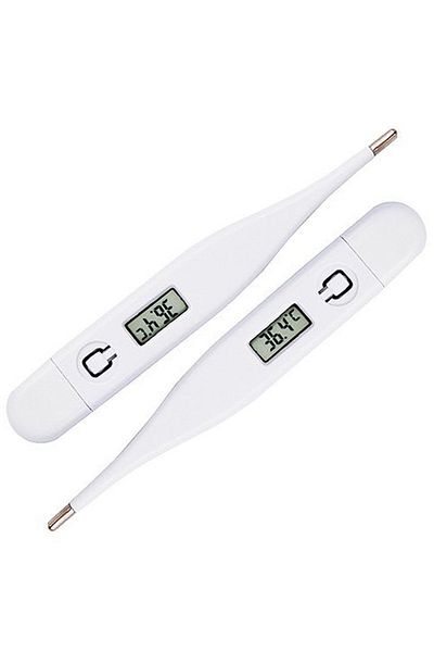 Choice 2pcs White 2pcs Thermometer Electronic Hard Head Oral Armpit Temperature Measurement Household Adult