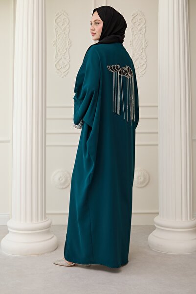 InStyle Абая з розсипом камінців, нафтова синя