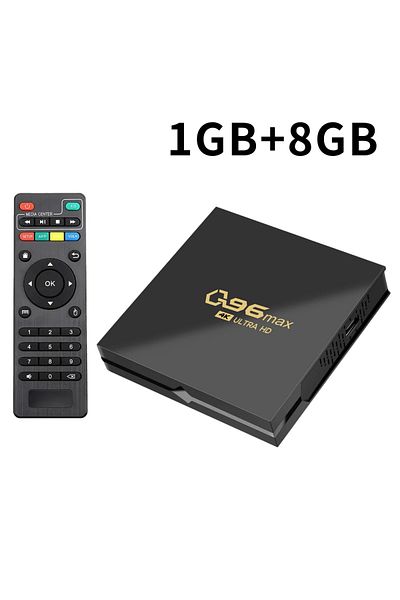 Choice EU Plug 1GB8GB Q96 MAX Smart TV Box 2.4G WIFI Set-top Box Android 10.0 Media Player Android Quad Cor