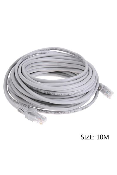 ALLOYSEED كابل إيثرنت 10 أمتار عالي السرعة Rj45 كابل شبكة LAN لجهاز التوجيه والكمبيوتر المحمول وجهاز التوجيه والمراقبة Rj45
