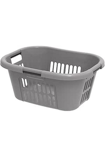 COOYA 40L Oval Laundry Basket, Grey