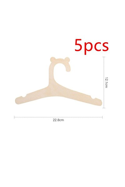 Choice دب 5 قطع 5/10/20/50 قطعة حامل ملابس للأطفال على شكل دب خشبي لطيف للأطف...