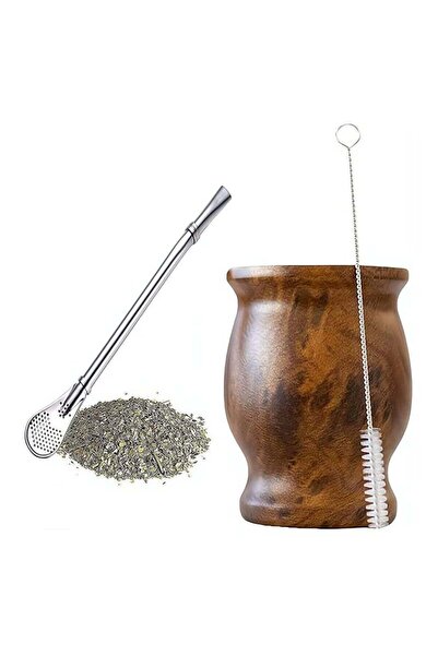 Arabest 230ML Stainless Tea Cup, Mate Gourds for Loose Leaf Drinking with Str...